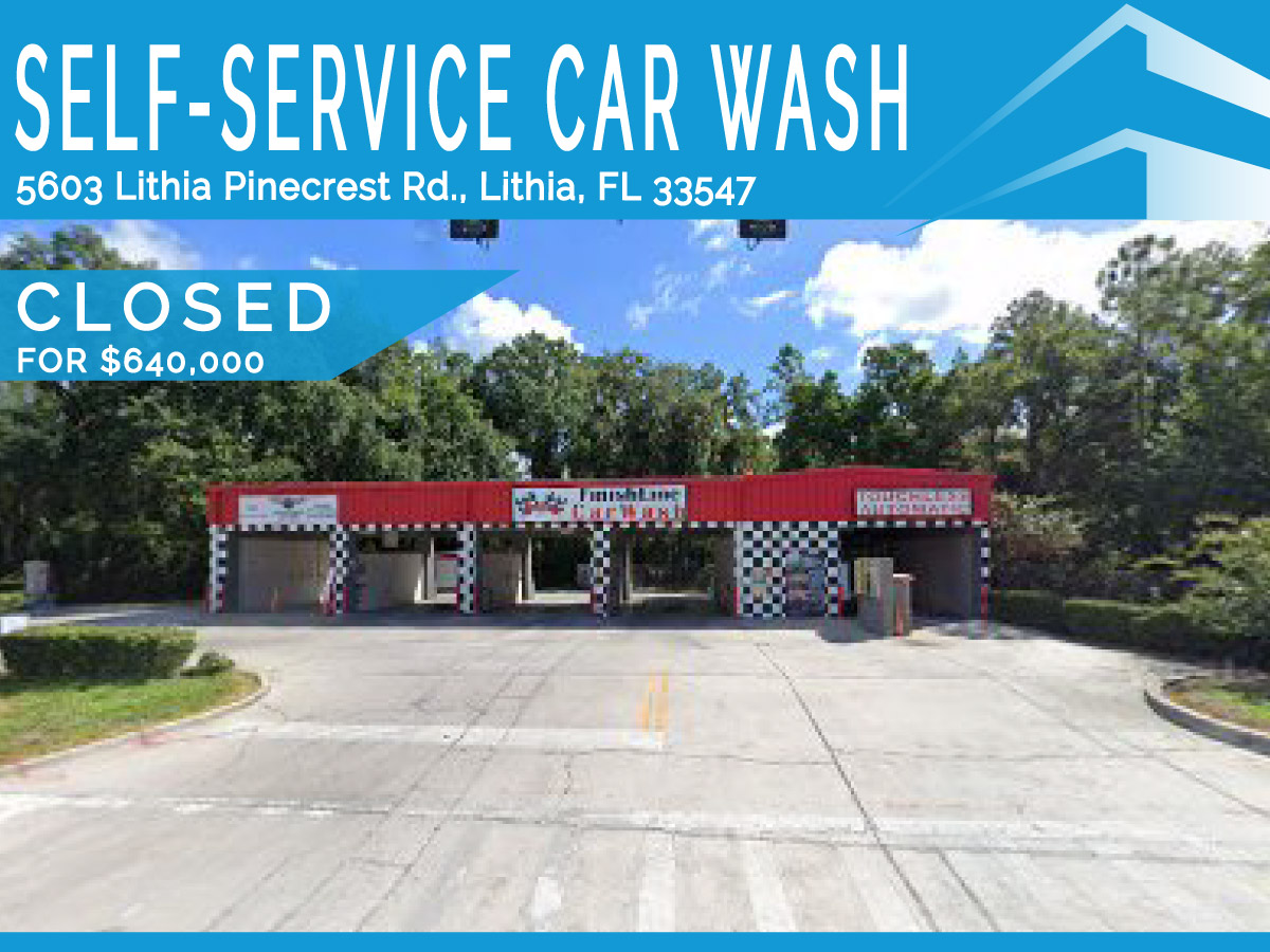 Florida ROI’s COL Robert W. Werthman USA (RET) Completes a Self-Service Car Wash Building Sale in Lithia, FL 33547