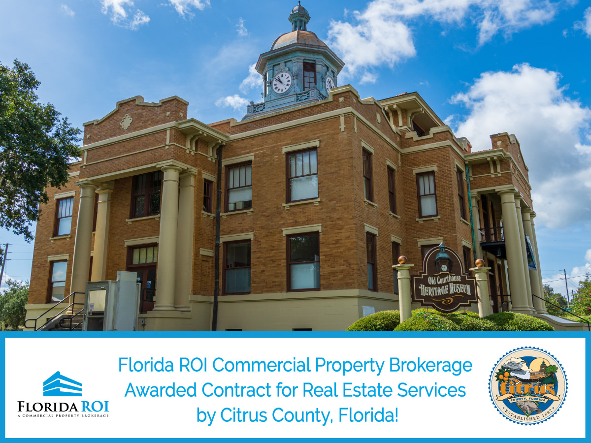 Florida ROI awarded a real estate services contract by Citrus County-Florida