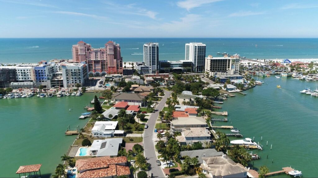 Modern office buildings in Clearwater’s bustling business district