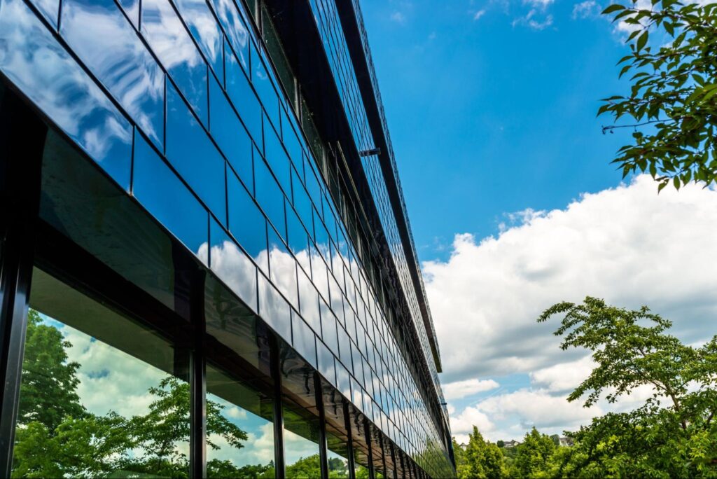 A contemporary office complex in Land O' Lakes, Florida, representing the increasing demand for professional workspaces in the region.