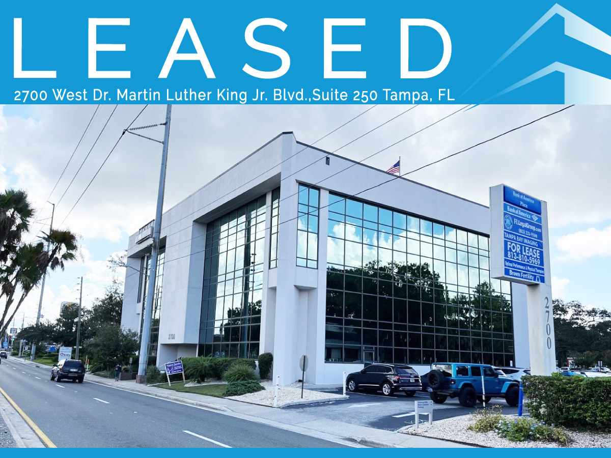 Medical Office Leased by Florida ROI at 2700 W. MLK Blvd, Suite 250, Tampa, FL