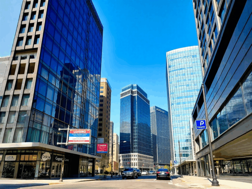 Modern office buildings and retail spaces available for investment in Seminole’s commercial real estate market.