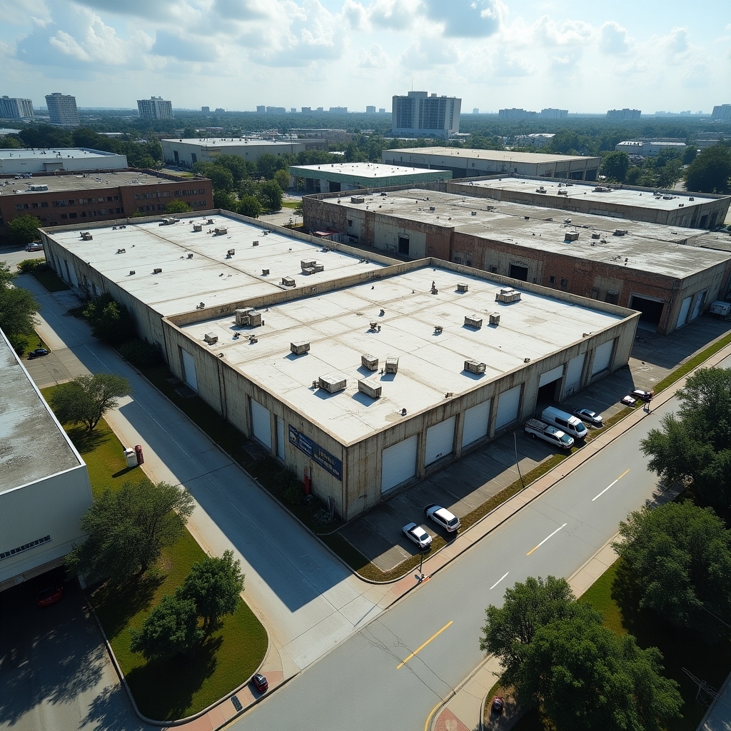 Tampa industrial zone featuring aging inventory and modern facilities as industrial vacancies shift in Q1 2025.
