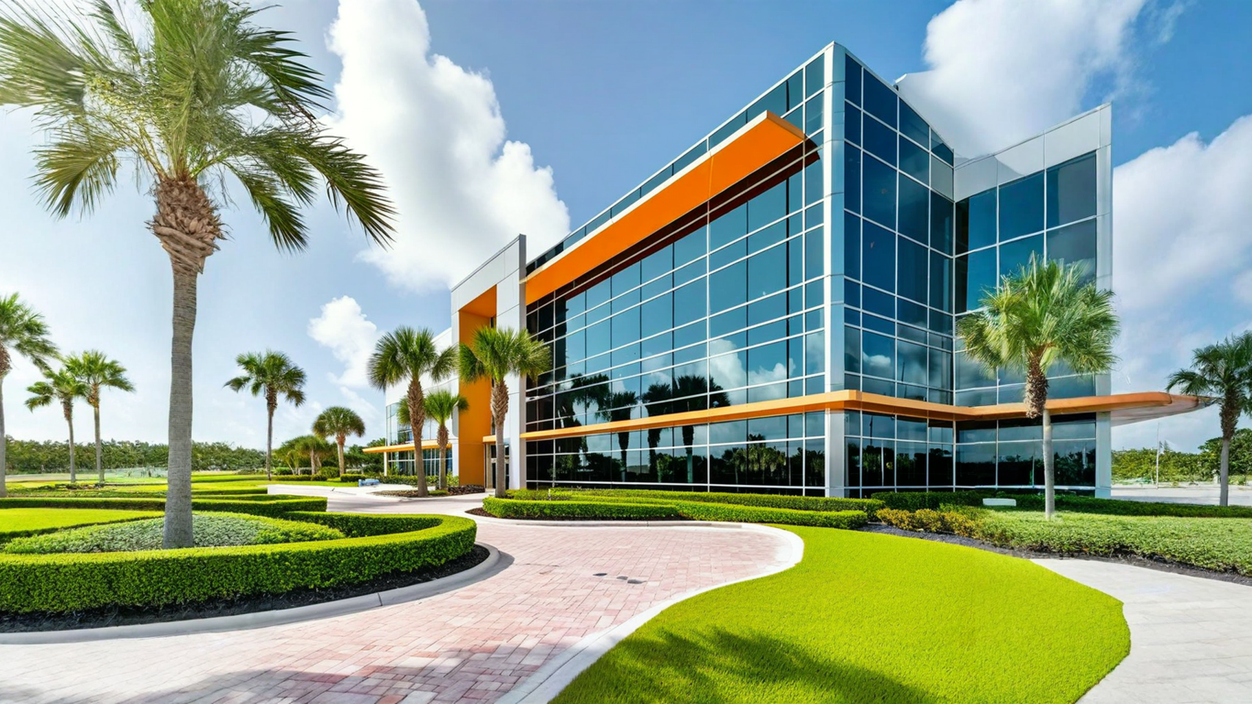 A modern office building in Seminole, Florida, showcasing investment opportunities in commercial real estate.