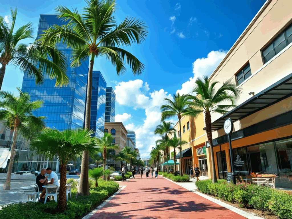 A business district in Seminole, Florida, highlighting growing demand for office space investments.