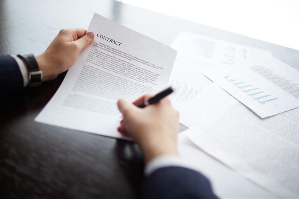 Commercial lease agreement in a sale-leaseback transaction