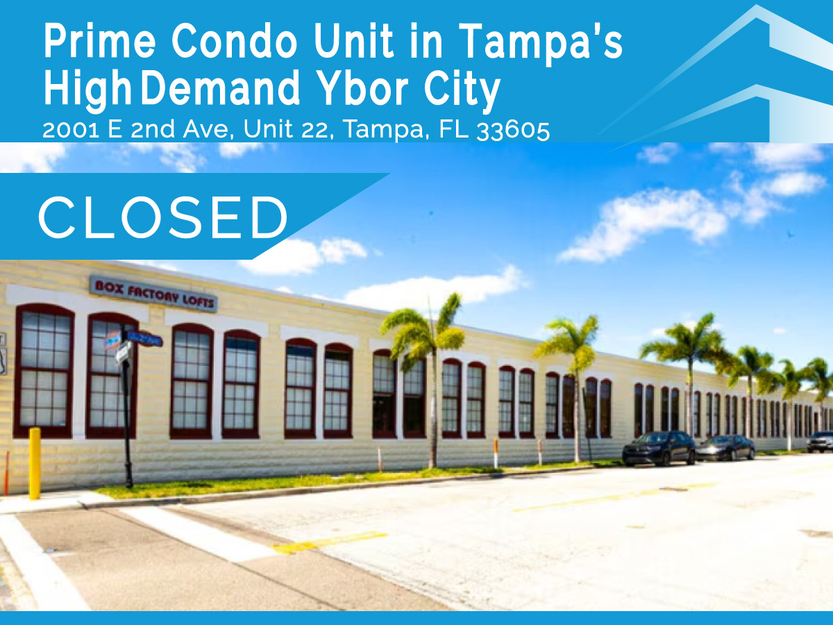 Box Factory Lofts building in Ybor City with closed sale