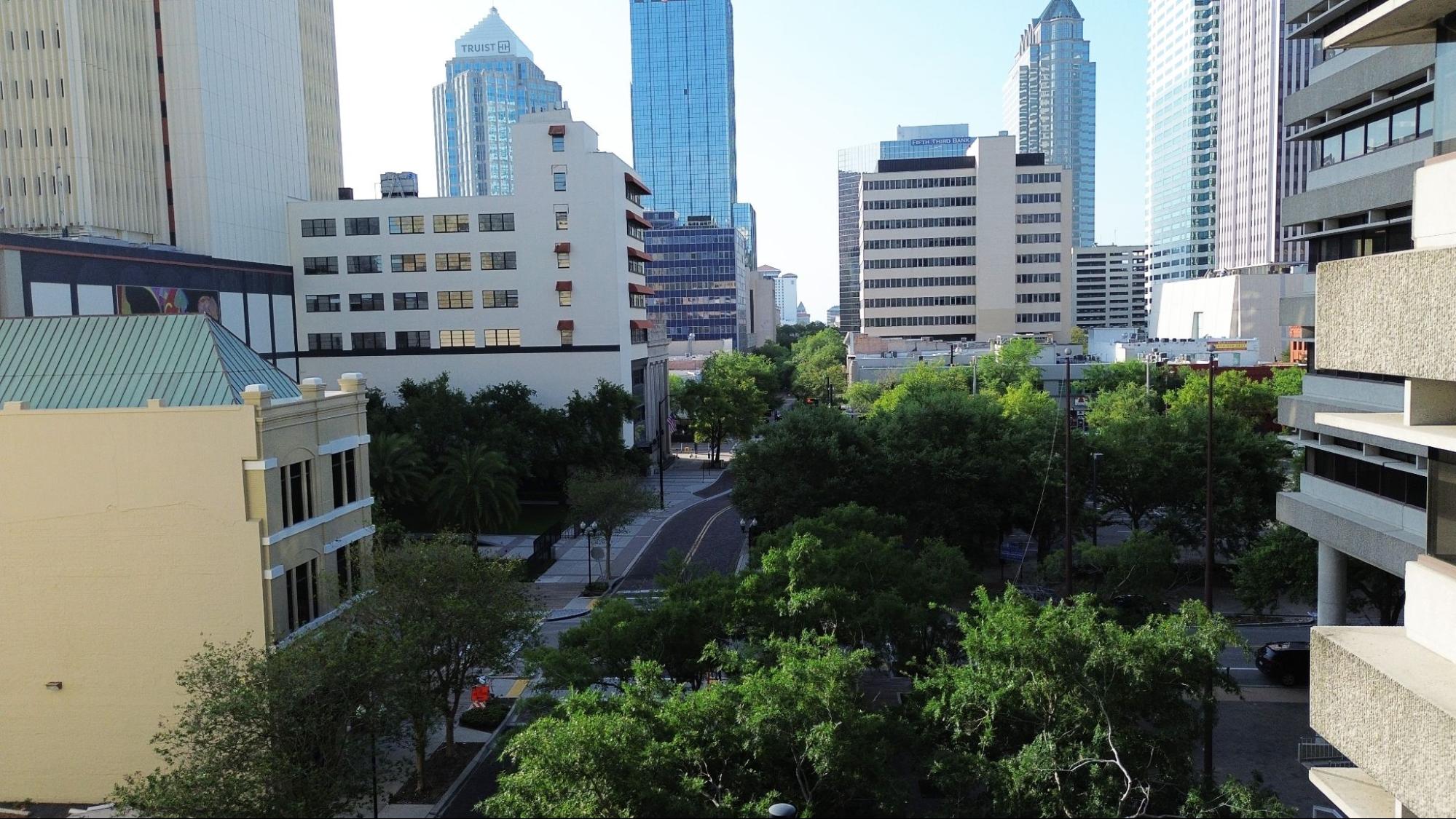 Downtown Tampa Florida commercial buildings near Truist Plaza showing how market trends and demand impact property valuation